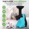 image:imageNutriChef Electric Frozen Fruit Dessert Maker  Fruit Sorbet Machine  Make Ice Cream Dessert Gelato Smoothies Slushies amp Frozen Yogurt  Includes Food Plunger amp Recipe Book  Blue