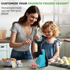 image:imageNutriChef Electric Frozen Fruit Dessert Maker  Fruit Sorbet Machine  Make Ice Cream Dessert Gelato Smoothies Slushies amp Frozen Yogurt  Includes Food Plunger amp Recipe Book  Blue
