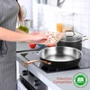 image:imageNutriChef NonStick Kitchenware Pots amp Pans11 Pcs Stylish Kitchen Set wModern Cookware Design Small amp Medium Skillet Fry Pans wGolden Handles NCONYX