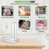 image:imageNutriChef Vacuum Sealer Bags for Food 8 x 50 amp 11 x 50 2 Rolls 100 Total  Works with All Sealers BPAFree HeavyDuty MultiLayered  Freezer Microwave amp Sous Vide Safe