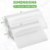 image:imageNutriChef Vacuum Sealer Bags for Food 8 x 50 amp 11 x 50 2 Rolls 100 Total  Works with All Sealers BPAFree HeavyDuty MultiLayered  Freezer Microwave amp Sous Vide Safe