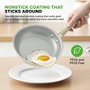 image:imageNutrichef 20 Piece Professional Home Kitchen Cookware and Bakeware Pots and Pans Set Non Stick Kitchenware CoolTouch Handles Non Toxic Safe for Gas Electric Induction Cooktops Easy CleanWhite