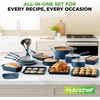 image:imageNutrichef 20 Piece Professional Home Kitchen Cookware and Bakeware Pots and Pans Set Non Stick Kitchenware CoolTouch Handles Non Toxic Safe for Gas Electric Induction Cooktops Easy CleanNavy