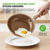 image:imageNutrichef 20 Piece Professional Home Kitchen Cookware and Bakeware Pots and Pans Set Non Stick Kitchenware CoolTouch Handles Non Toxic Safe for Gas Electric Induction Cooktops Easy CleanMatte Gold