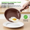 image:imageNutrichef 20 Piece Professional Home Kitchen Cookware and Bakeware Pots and Pans Set Non Stick Kitchenware CoolTouch Handles Non Toxic Safe for Gas Electric Induction Cooktops Easy CleanBrown
