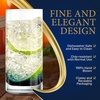 image:image125oz Highball Drinking Glasses  Set of 2 Heavy Base Tall Tumbler Clear Glassware for Water Wine Beer Liquor Gin Cocktail Whiskey Juice Iced Coffee Mixed Drinks Dishwasher Safe4 Piece