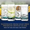 image:image125oz Highball Drinking Glasses  Set of 2 Heavy Base Tall Tumbler Clear Glassware for Water Wine Beer Liquor Gin Cocktail Whiskey Juice Iced Coffee Mixed Drinks Dishwasher Safe24 Piece