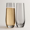 image:imageChampagne Flutes Stemless 94oz  Set of 2 Elegant Clear Crystal Glass Drinkware wNarrow Rim Seamless Bowl LeadFree Dishwasher Safe Sparkling Wine Glassware Perfect for Any Occasion by NutriChef2 pack