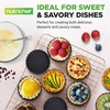 image:imageNutriChef 10Piece Nonstick Mini Tart Pans with Removable Bottom  Heavy Duty 4 Inch Steel Quiche Pans Oven amp Dishwasher Safe Fluted Side for Sweet amp Savory Foods  Includes 200pcs Parchment Paper