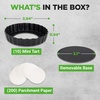 image:imageNutriChef 10Piece Nonstick Mini Tart Pans with Removable Bottom  Heavy Duty 4 Inch Steel Quiche Pans Oven amp Dishwasher Safe Fluted Side for Sweet amp Savory Foods  Includes 200pcs Parchment Paper
