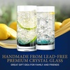 image:imageNutriChef 125oz Highball Glasses  4pc Tall Glass Set Water Glasses Drinking Glasses Bar Glassware And Cocktail Mixed Drinks Set Dishwasher Safe2 Glasses