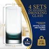 image:imageNutriChef 125oz Highball Glasses  4pc Tall Glass Set Water Glasses Drinking Glasses Bar Glassware And Cocktail Mixed Drinks Set Dishwasher Safe4 Glasses