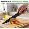 image:imageNutriChef 17Piece Kitchen Knife Block Set  Stainless Steel Precision Crafted Knives wAcrylic Block Stand  Includes 6 Steak amp 7 MultiUse Knives Sharpener Scissors amp Vegetable Peeler Black17 Piece Set