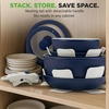 image:imageNutriChef 18Piece Ceramic Cookware Set with Detachable Handles SpaceSaving Nonstick Pots Pans amp Lids OvenSafe Bowls Stackable Storage Includes Cooking Utensils amp Accessories BlueBlue