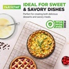 image:imageNutriChef 2 Round Tart Pans  9 Inch Carbon Steel Cheesecake Baking Trays with Removable Base  Nonstick amp Even Heat Distribution  Includes 100 Parchment Papers  Height of 1 Inch  Black