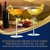 image:imageNutriChef 2 Sets of Crystal Martini GlassUltra ClearElegant Crystal Clear Wine Glass Pair100 Hand BlownDishwasher SafeGreat For DinnerPartiesWeddingAnd ELEGANT Occasions2 pack