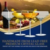 image:imageNutriChef 2 Sets of Crystal Martini GlassUltra ClearElegant Crystal Clear Wine Glass Pair100 Hand BlownDishwasher SafeGreat For DinnerPartiesWeddingAnd ELEGANT Occasions4 pack