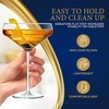 image:imageNutriChef 2 Sets of Crystal Martini GlassUltra ClearElegant Crystal Clear Wine Glass Pair100 Hand BlownDishwasher SafeGreat For DinnerPartiesWeddingAnd ELEGANT Occasions2 pack