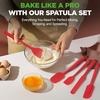 image:imageNutriChef 23Piece Baking Utensil Collection with Measuring Tools Silicone Mats Spatulas Whisk amp Oven Mitts  Complete Kitchen Utensils Set and Baking Tool Set Suitable for Home BakersBlack