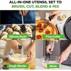 image:imageNutriChef 23Piece Baking Utensil Collection with Measuring Tools Silicone Mats Spatulas Whisk amp Oven Mitts  Complete Kitchen Utensils Set and Baking Tool Set Suitable for Home BakersRed and Black