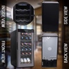 image:imageNutriChef 27 Bottle Wine Fridge  Dual Zone Wine Chiller  Adjustable Temperature 41F to 64F  Ultra Quiet Operation  Wine Cooler For Home amp Office  Free Standing 43x11x23 IN  Black18 Bottle Black No Handle