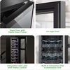 image:imageNutriChef 27 Bottle Wine Fridge  Dual Zone Wine Chiller  Adjustable Temperature 41F to 64F  Ultra Quiet Operation  Wine Cooler For Home amp Office  Free Standing 43x11x23 IN  Black24 Bottle Black No Handle