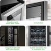 image:imageNutriChef 27 Bottle Wine Fridge  Dual Zone Wine Chiller  Adjustable Temperature 41F to 64F  Ultra Quiet Operation  Wine Cooler For Home amp Office  Free Standing 43x11x23 IN  Black27 Bottle SS Handle