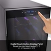 image:imageNutriChef 27 Bottle Wine Fridge  Dual Zone Wine Chiller  Adjustable Temperature 41F to 64F  Ultra Quiet Operation  Wine Cooler For Home amp Office  Free Standing 43x11x23 IN  Black18 Bottle Black No Handle
