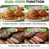 image:imageNutriChef 32 Quart Air Fryer amp Oven  Digital Airfryer with 20 Presets Dual Cook Rotisserie Bake amp More  MultiFunction Convection Countertop Oven  Large Capacity  18 x 17 x 14  Black