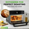 image:imageNutriChef 32 Quart Air Fryer amp Oven  Digital Airfryer with 20 Presets Dual Cook Rotisserie Bake amp More  MultiFunction Convection Countertop Oven  Large Capacity  18 x 17 x 14  Black