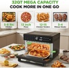 image:imageNutriChef 32 Quart Air Fryer amp Oven  Digital Airfryer with 20 Presets Dual Cook Rotisserie Bake amp More  MultiFunction Convection Countertop Oven  Large Capacity  18 x 17 x 14  Black