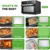 image:imageNutriChef 32 Quart Air Fryer amp Oven  Digital Airfryer with 20 Presets Dual Cook Rotisserie Bake amp More  MultiFunction Convection Countertop Oven  Large Capacity  18 x 17 x 14  Black