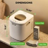 image:imageNutriChef 4 Quart Electric Kitchen Composter  Smart Countertop Composter Includes 2 Odorless Carbon Filters  Electric Compost Bin for Indoor Use  3 Volume Based Modes Small Medium amp Large  GrayWhite