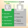image:imageNutriChef 52 Oz Espresso Cups Set Of 2 Double Walled Glass Coffee Mugs For Hot And Cold Drinks Insulated Glass Coffee Mugs With Handle4 Pcs
