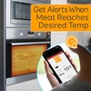 image:imageNutriChef Bluetooth Grill BBQ Meat Thermometer 150 ft Wireless Digital Monitoring Timer amp Alarm for Smoker Oven
