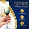 image:imageNutriChef Champaign Glasses  7Oz Clear Champagne Flutes Set of 2 Elegant Tall Long Stemmed Glass with Narrow Rims Seamless Bowl Lead And Dishwasher Safe Glass For Party New Year Christmas7Oz Champagne Glass
