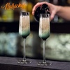 image:imageNutriChef Champaign Glasses  7Oz Clear Champagne Flutes Set of 2 Elegant Tall Long Stemmed Glass with Narrow Rims Seamless Bowl Lead And Dishwasher Safe Glass For Party New Year Christmas7Oz Champagne Glass