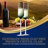 image:imageNutriChef Champaign Glasses  7Oz Clear Champagne Flutes Set of 2 Elegant Tall Long Stemmed Glass with Narrow Rims Seamless Bowl Lead And Dishwasher Safe Glass For Party New Year Christmas7Oz Champagne Glass