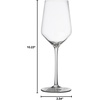image:imageNutriChef Crystal Wine Glasses  2 Elegant Tall Red and White Wine Clear Stemmed Glass Drinkware Seamless Bowl 100 LeadFree Dishwasher Safe for Wine Enthusiasts7 Ounces Pack of 2