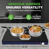 image:imageNutriChef Electric Food Warming Tray  Adjustable temperature Sleek Glass Surface Energy Efficient amp Space Saving Ideal for Buffets Restaurants and Events 2323x 1732x 022 IN Blue