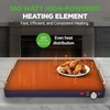 image:imageNutriChef Electric Food Warming Tray  Adjustable temperature Sleek Glass Surface Energy Efficient amp Space Saving Ideal for Buffets Restaurants and Events 2323x 1732x 022 IN Blue