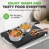 image:imageNutriChef Electric Warming Tray  Glass Surface Hot Serving Tray  Adjustable Temperature 140F to 230F  Energy Efficient amp Space Saving  Perfect for BuffetsParties amp More  212 x 165 IN  Black