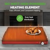 image:imageNutriChef Electric Warming Tray  Glass Surface Hot Serving Tray  Adjustable Temperature 140F to 230F  Energy Efficient amp Space Saving  Perfect for BuffetsParties amp More  212 x 165 in  Red