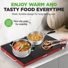 image:imageNutriChef Electric Warming Tray  Glass Surface Hot Serving Tray  Adjustable Temperature 140F to 230F  Energy Efficient amp Space Saving  Perfect for BuffetsParties amp More  212 x 165 in  Red