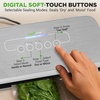 image:imageNutriChef Food Vacuum Sealer Machine 110W Stainless Steel Automatic Chamber Vacuum Sealer with LED Touch Controls For Food Storage 5 Reusable Vacuum Bags Hose amp Wine Stopper 14 x 6 x 3Silver
