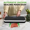 image:imageNutriChef Food Vacuum Sealer Machine 110W Stainless Steel Automatic Chamber Vacuum Sealer with LED Touch Controls For Food Storage 5 Reusable Vacuum Bags Hose amp Wine Stopper 14 x 6 x 3Black