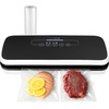 image:imageNutriChef Food Vacuum Sealer Machine 110W Stainless Steel Automatic Chamber Vacuum Sealer with LED Touch Controls For Food Storage 5 Reusable Vacuum Bags Hose amp Wine Stopper 14 x 6 x 3Black