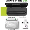 image:imageNutriChef Food Vacuum Sealer Machine 110W Stainless Steel Automatic Chamber Vacuum Sealer with LED Touch Controls For Food Storage 5 Reusable Vacuum Bags Hose amp Wine Stopper 14 x 6 x 3Black 2026 Edition