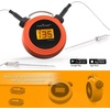 image:imageNutriChef Smart Bluetooth BBQ Grill Thermometer  Digital Display Stainless Dual Probes Safe to Leave in Outdoor Barbecue Meat Smoker  Wireless Remote Alert iOS Android Phone WiFi App  PWIRBBQ60BBQ thermometer