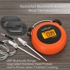 image:imageNutriChef Smart Bluetooth BBQ Grill Thermometer  Digital Display Stainless Dual Probes Safe to Leave in Outdoor Barbecue Meat Smoker  Wireless Remote Alert iOS Android Phone WiFi App  PWIRBBQ60BBQ thermometer